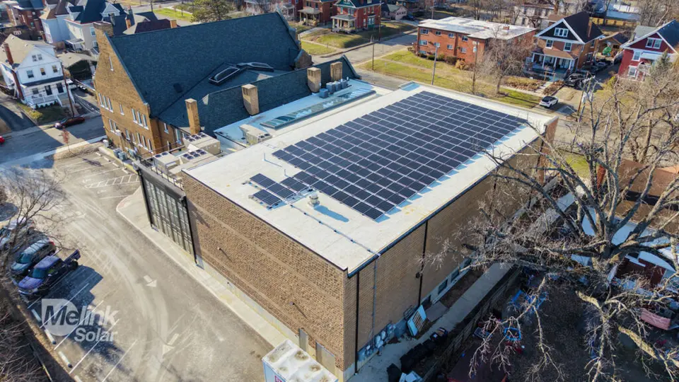 New City Presbyterian Church's solar array, designed and installed by Melink Solar